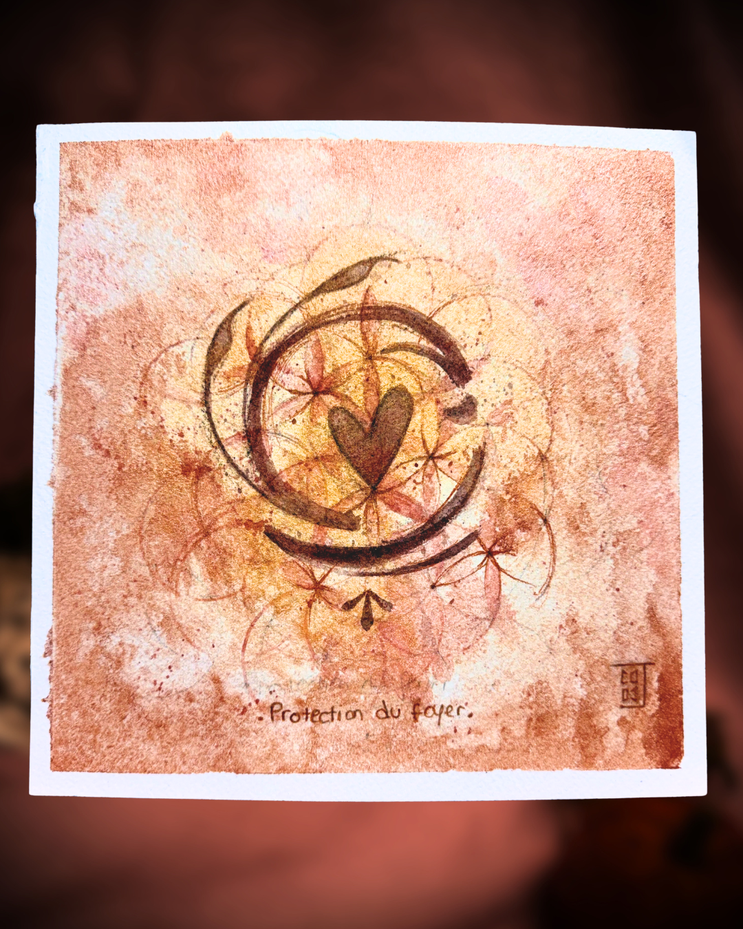 Aquarelle gardienne de maison 1
