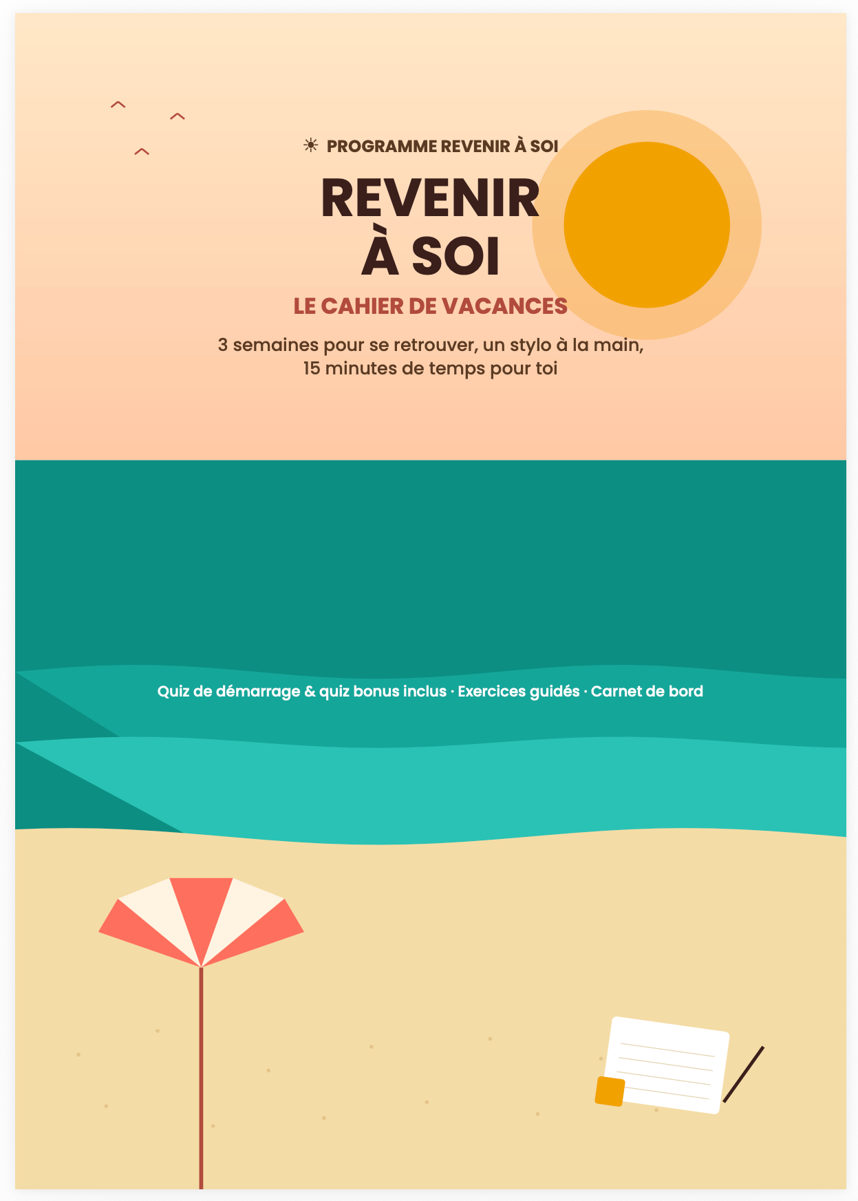 Revenir à soi le cahier de vacances
