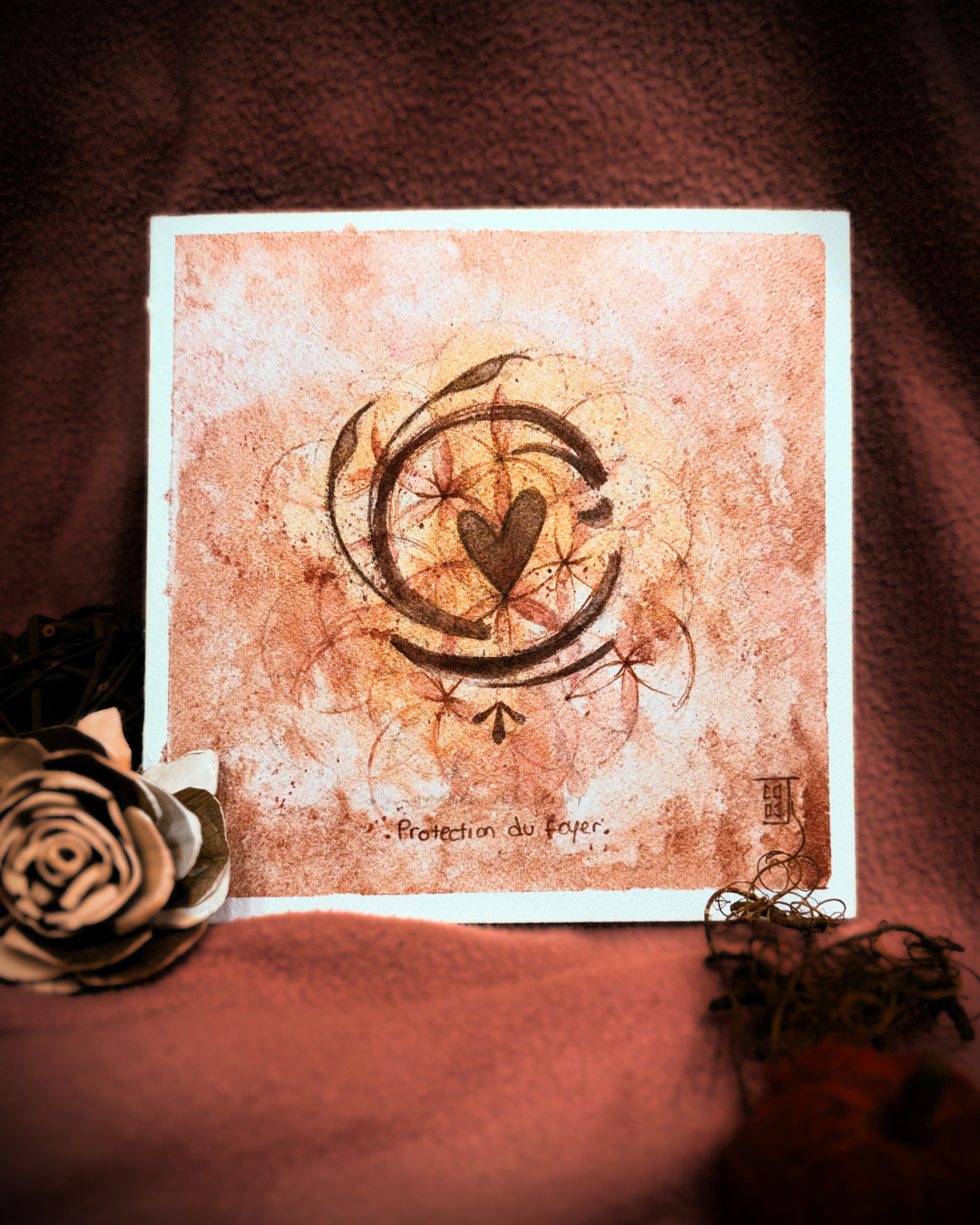 Aquarelle gardienne de maison 1