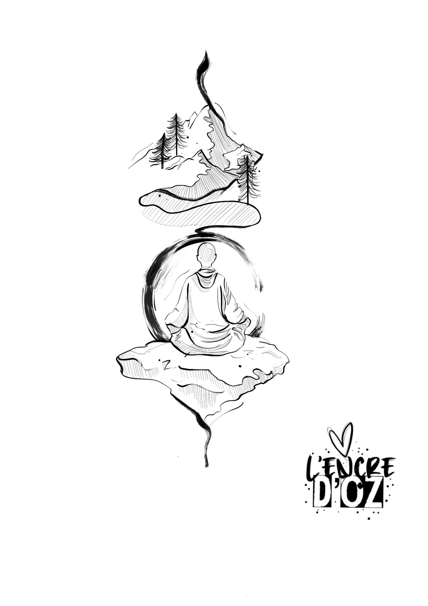 Moine méditation