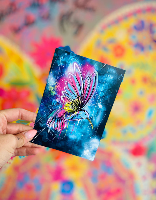 Carte postale Colibri