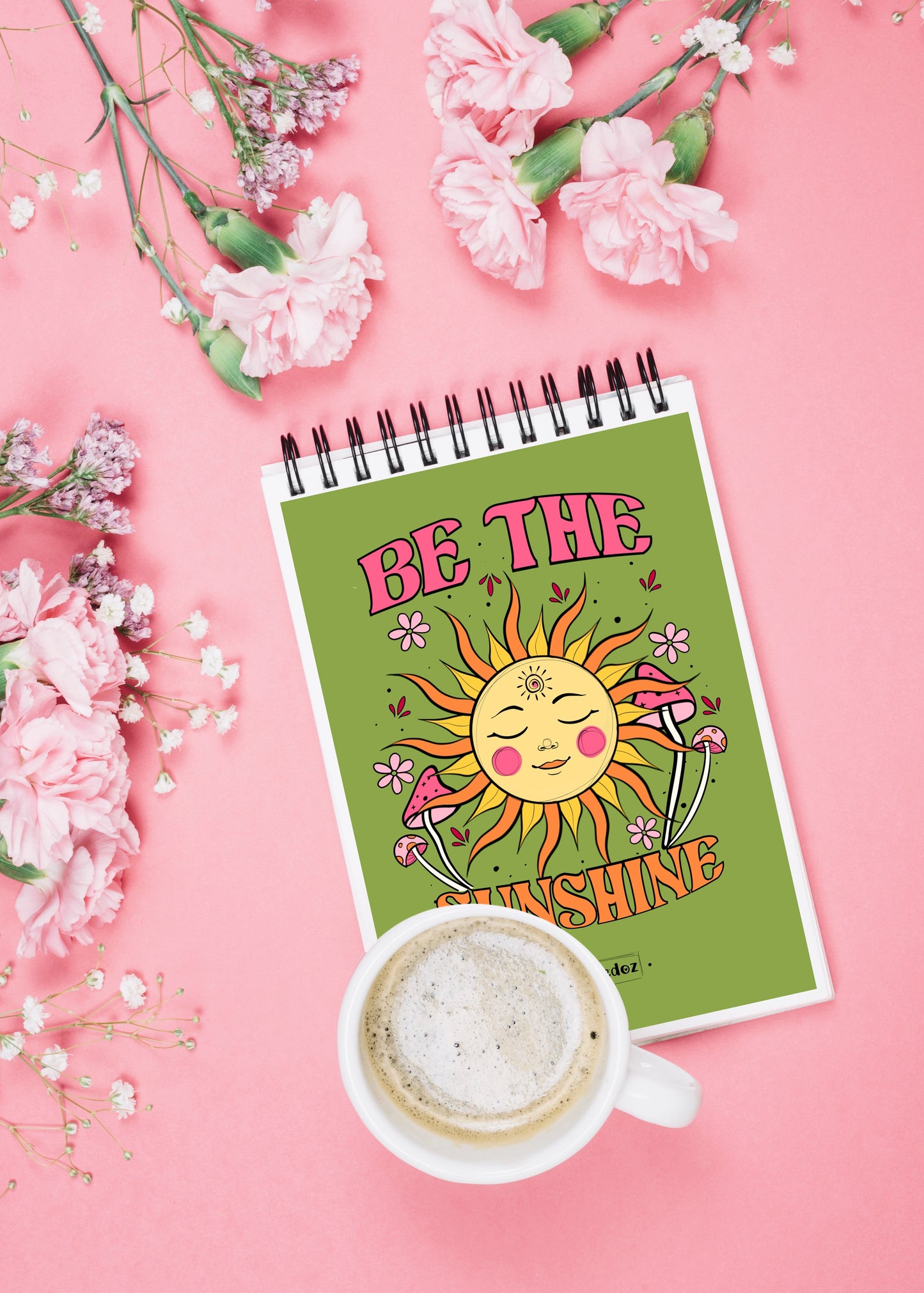 be the sunshine vert— Illustration originale — L'encre d'Oz